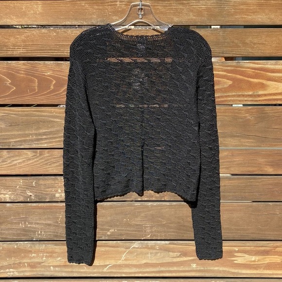 Vintage Mary Jane Marcasiano Crochet Top and Cardigan Set - L - Picture 9 of 11